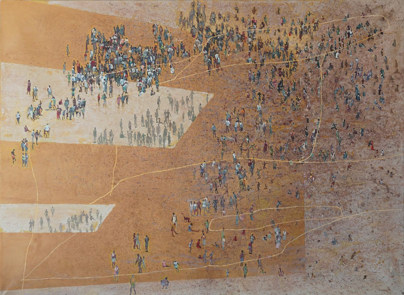 Mpito wa awamu, 2019, olje na platno, 135 x 180 cm