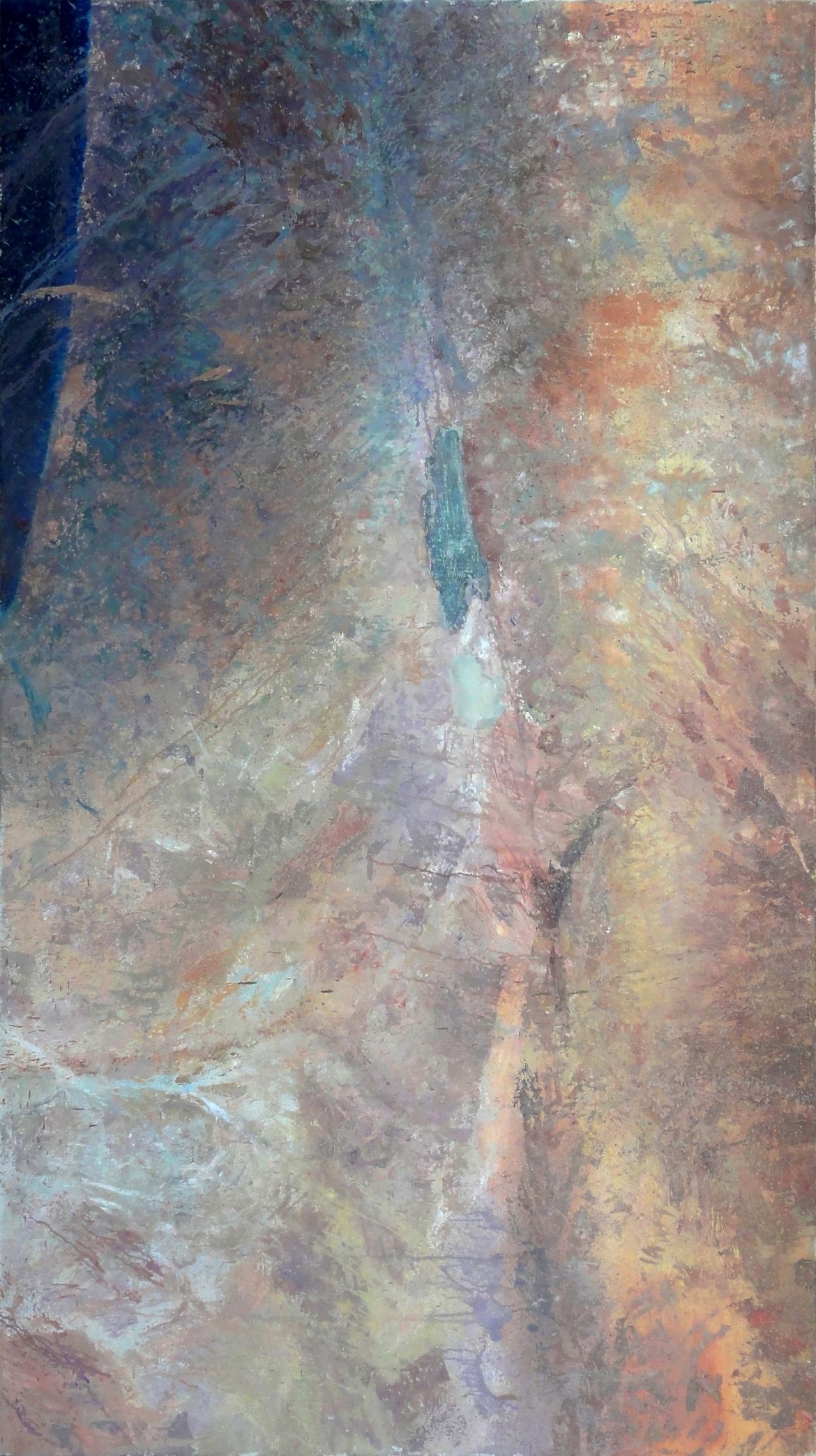 Ne/sveta dežela, 2011, olje na platno, 135 x 240 cm